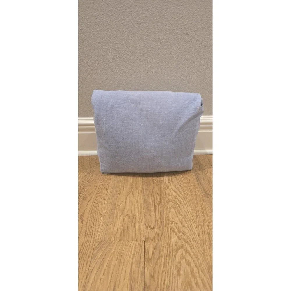 Ralph Lauren Workshirt Chambray Blue King Fitted Sheet $245 NIP